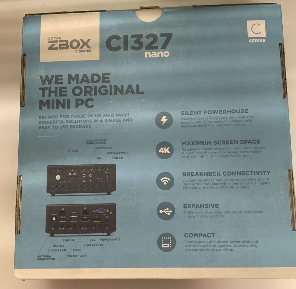 Zotac ZBOXC1327 Nano C Series Mini PC