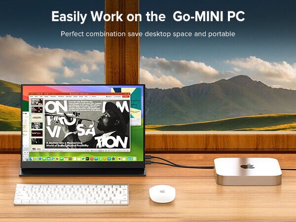 14.3" 3:2 2K 1440P Gaming IPS HDR Portable Monitor with HDMI & USB-C