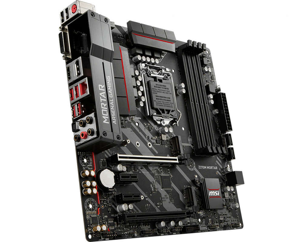 MSI Z370M MORTAR LGA 1151 Intel Z370 Micro ATX Motherboard