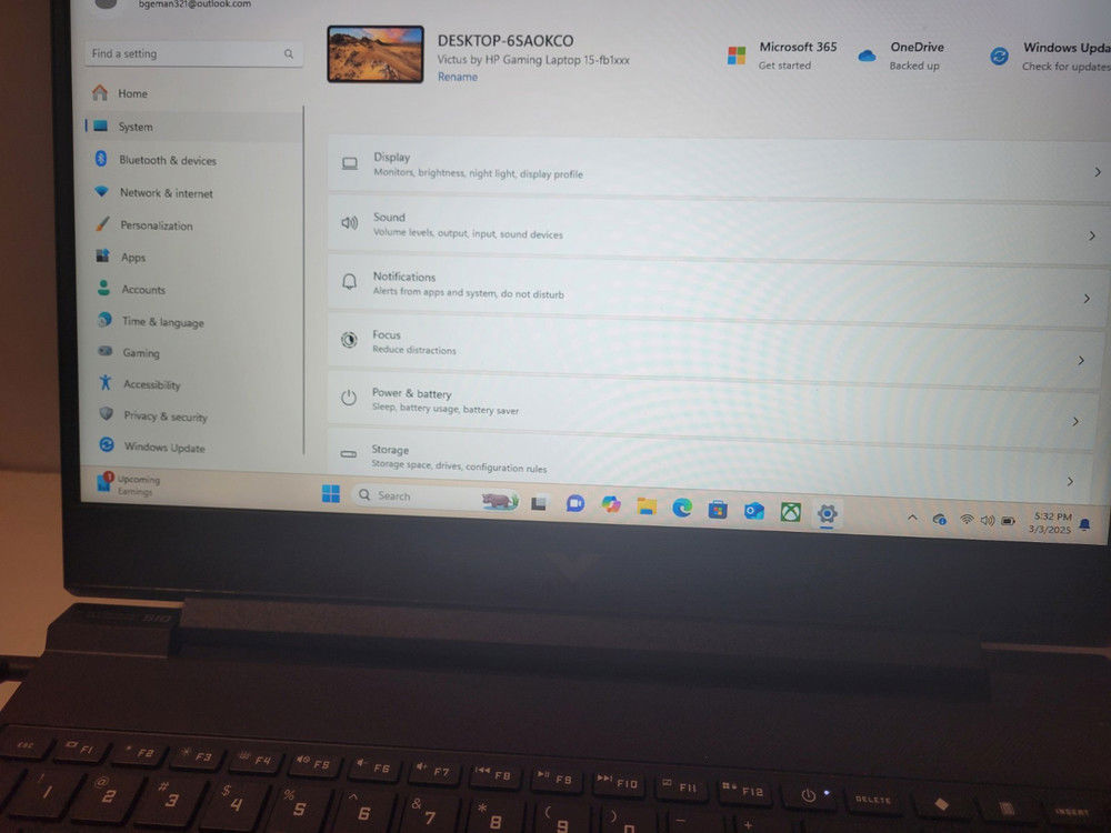 HP Victus Gaming Laptop - 15.6" FHD, Ryzen 5, RTX 2050