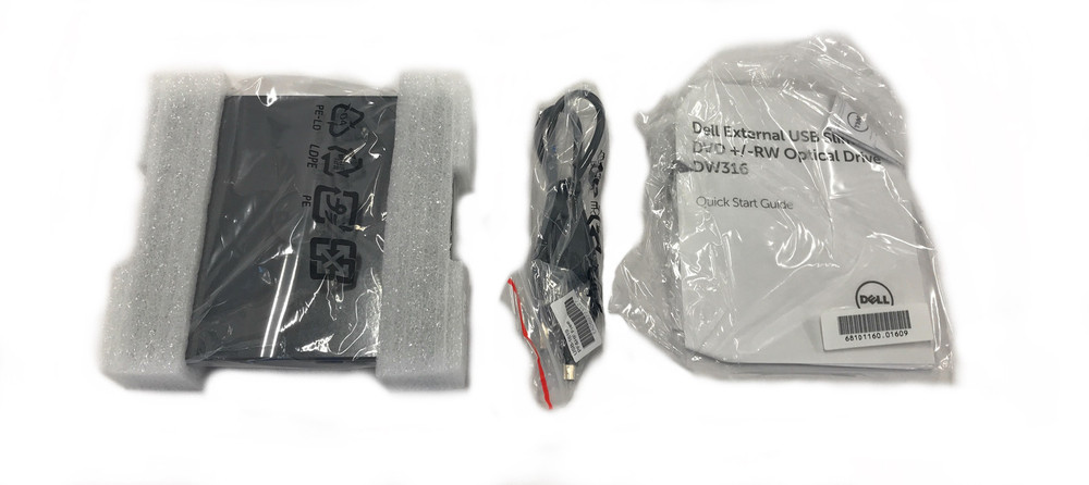 10-Pack Dell DW316 External USB Slim DVD Rewrite Drives - Open Box