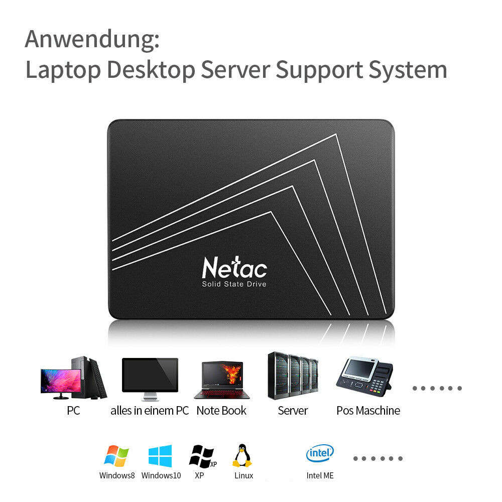 Netac 120GB SSD 2.5 SATA III 6 Gb/s High-Speed Internal Solid State Drive