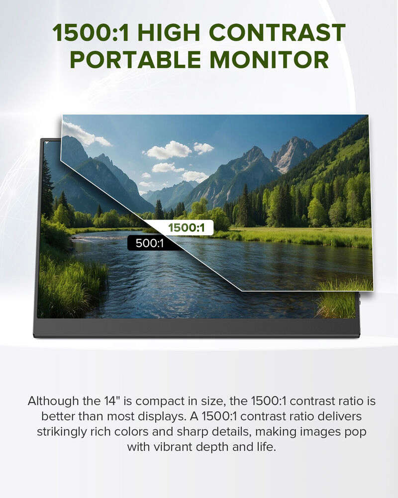 14.3" 3:2 2K 1440P Gaming IPS HDR Portable Monitor with HDMI & USB-C