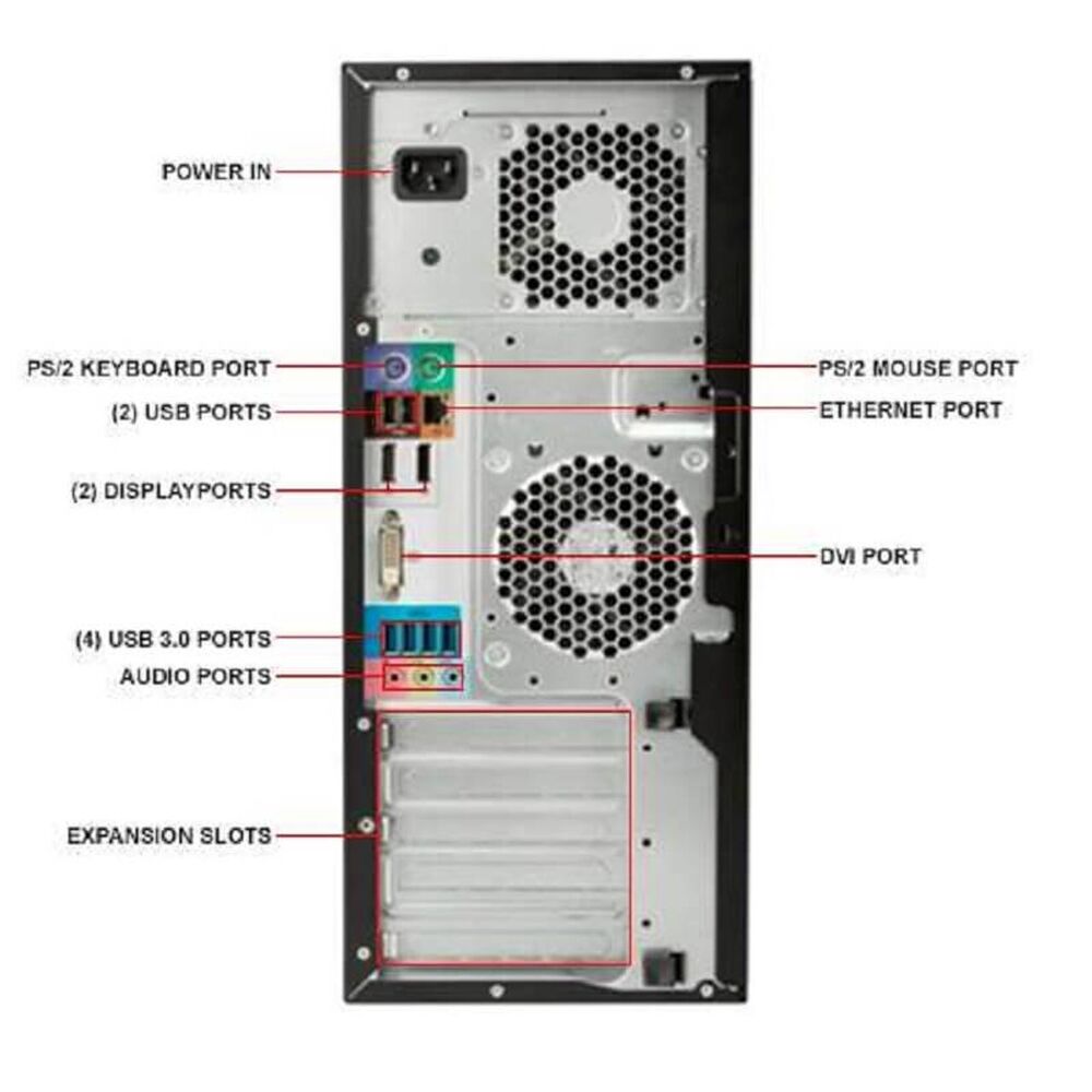 HP Z240 MT Workstation Desktop PC with Intel i7, 64GB RAM, 1TB SSD