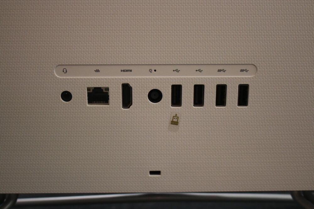 HP All-in-One 22-DF0003w Desktop Computer with 3.20GHz, 4GB RAM, 256GB SSD, Windows 11 Home