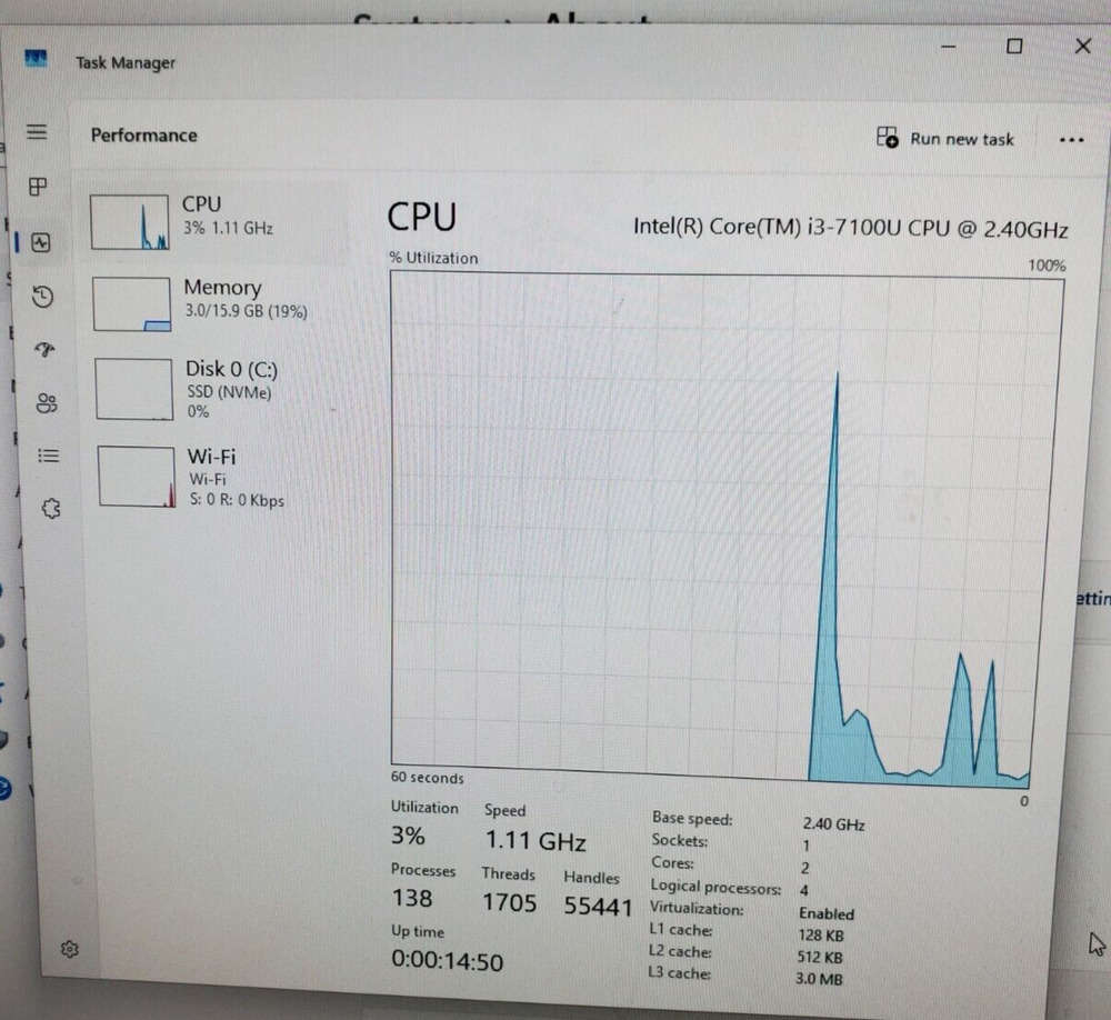 Intel NUC7i3BNK Mini PC with i3-7100U, 16GB RAM, 256GB SSD