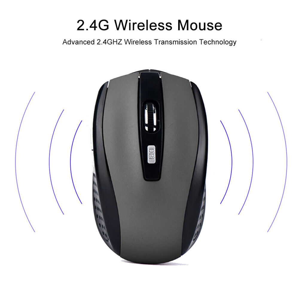 2.4GHz Dual Wireless Optical Mice with USB Receiver