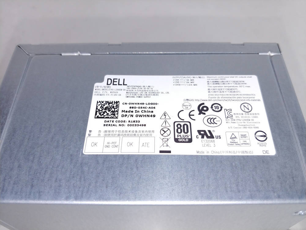 Dell OptiPlex 9020 MT 290W ATX Power Supply WHN49