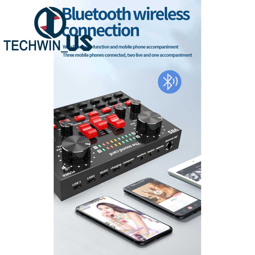 V8S Bluetooth 4.2 Audio Broadcast Headset with Microphone