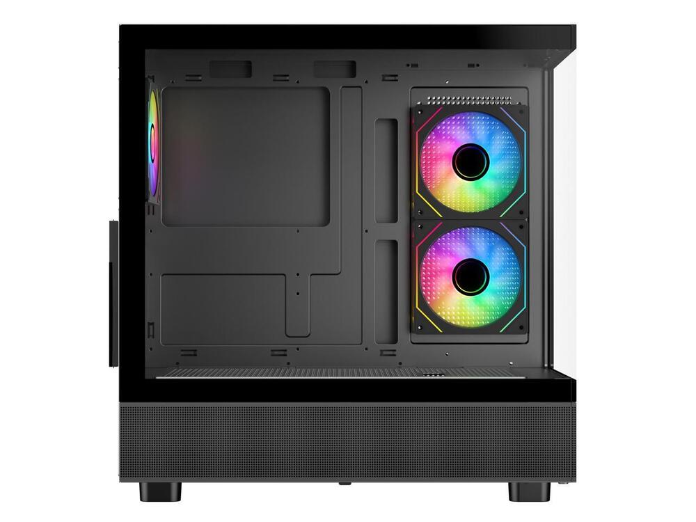 Sama Neview 4361 Black ATX Mid Tower Gaming PC Case with 3 x 120mm ARGB Fans