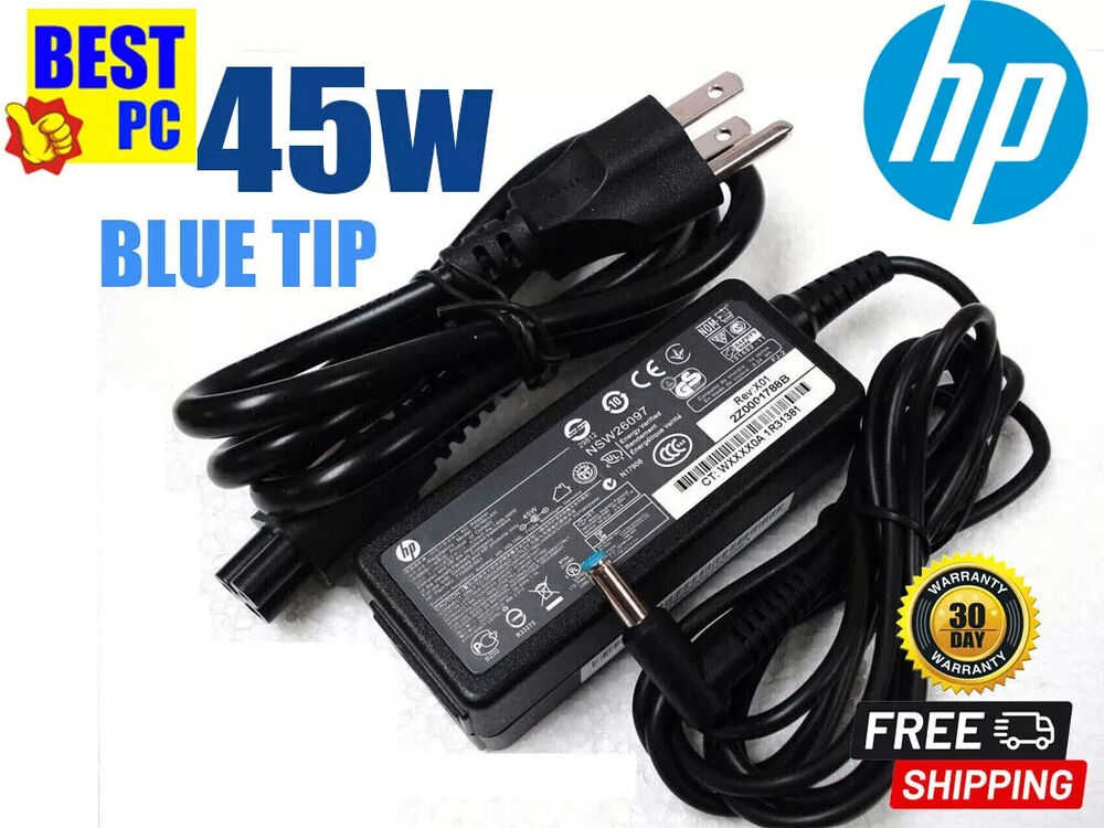 HP 45W 19.5V Blue Tip Laptop Charger