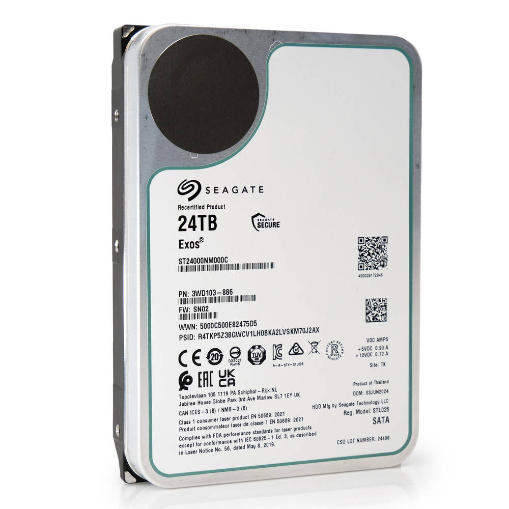 Seagate Exos 24TB High-Capacity SATA HDD