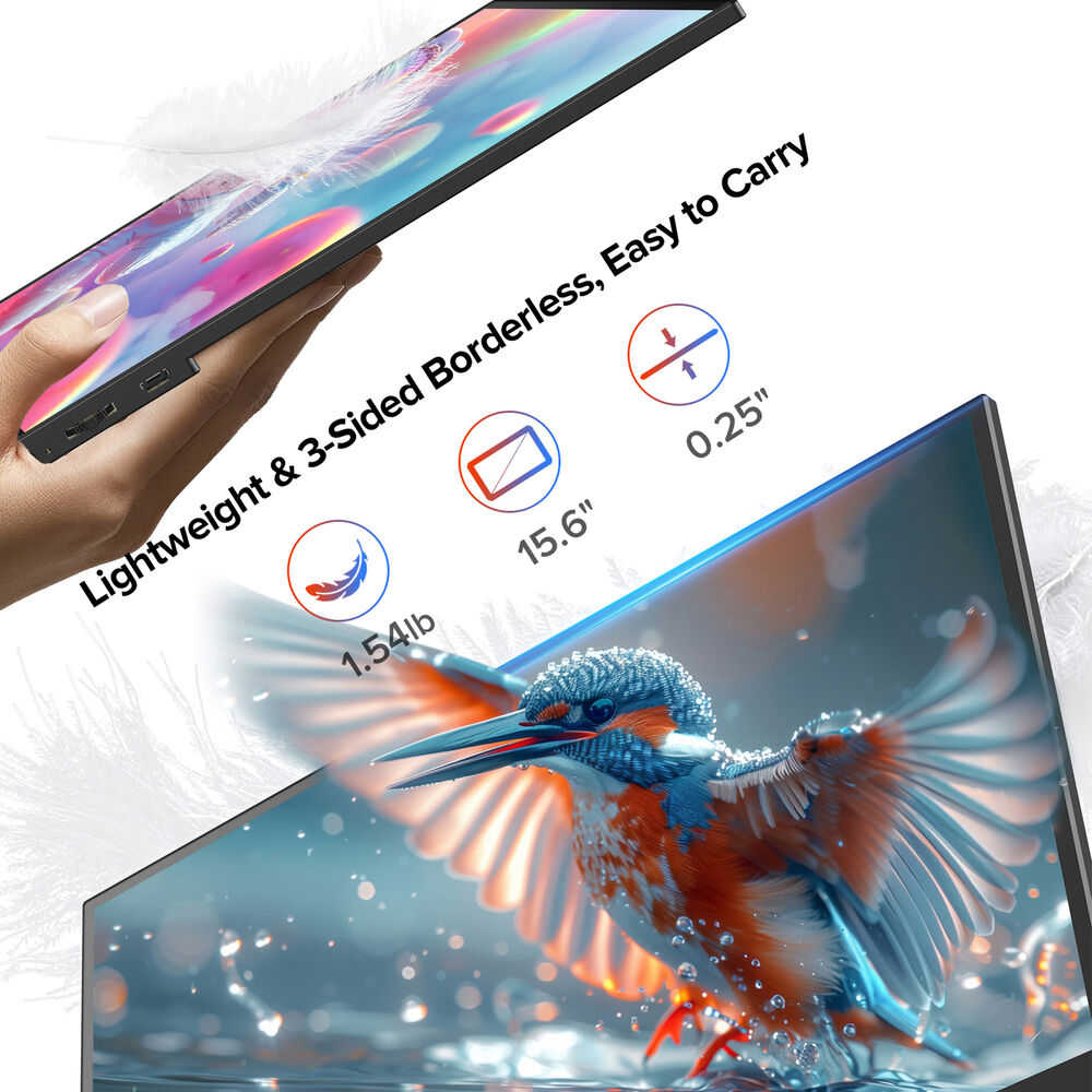 EVICIV 15.6" FHD 1080P Portable IPS Touchscreen Monitor