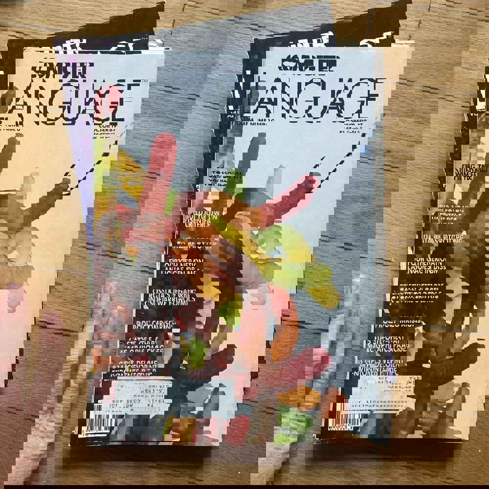 Vintage Computer Language Magazine Set 1987 - A Year of Tech History