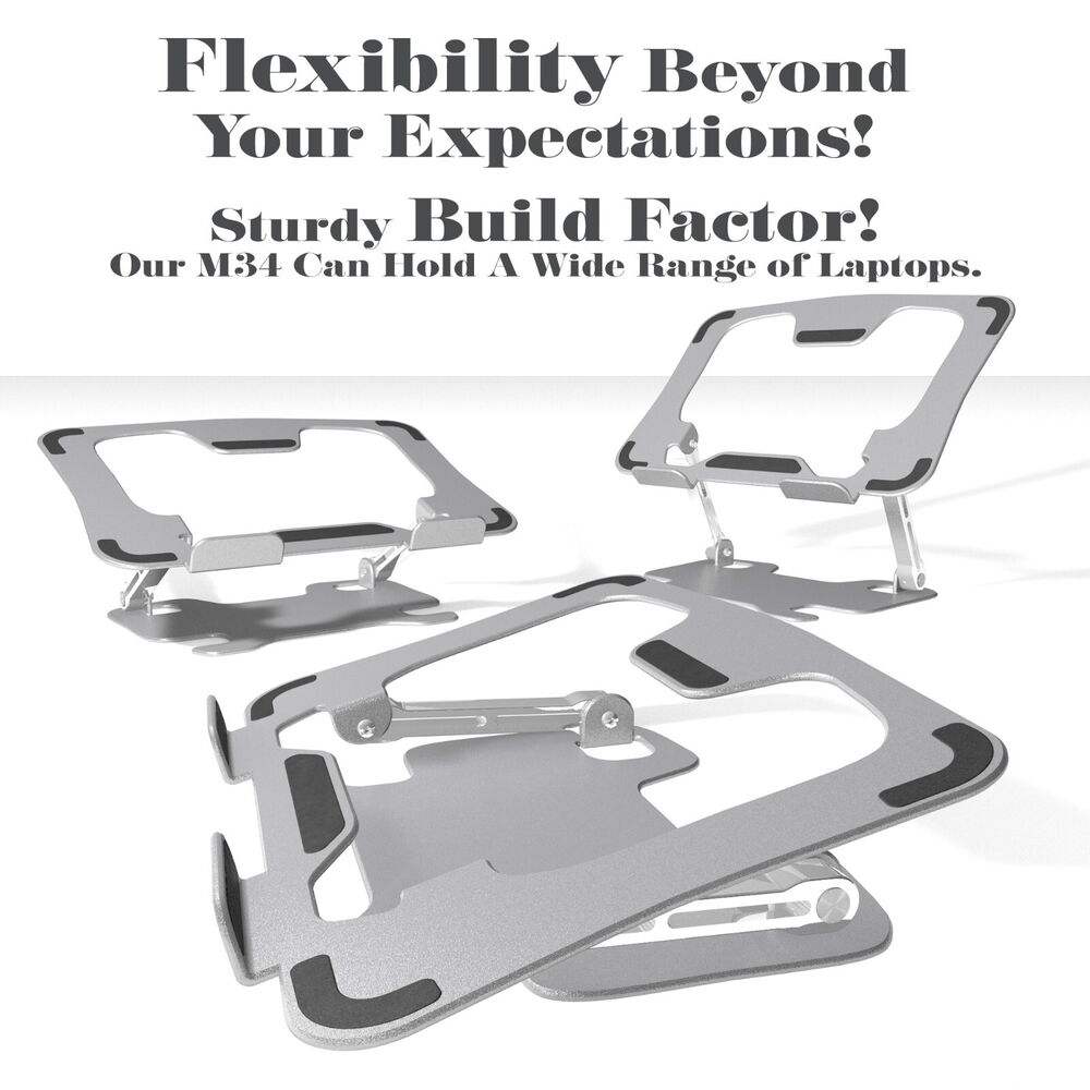 Portable Aluminum Laptop Stand with Adjustable Height