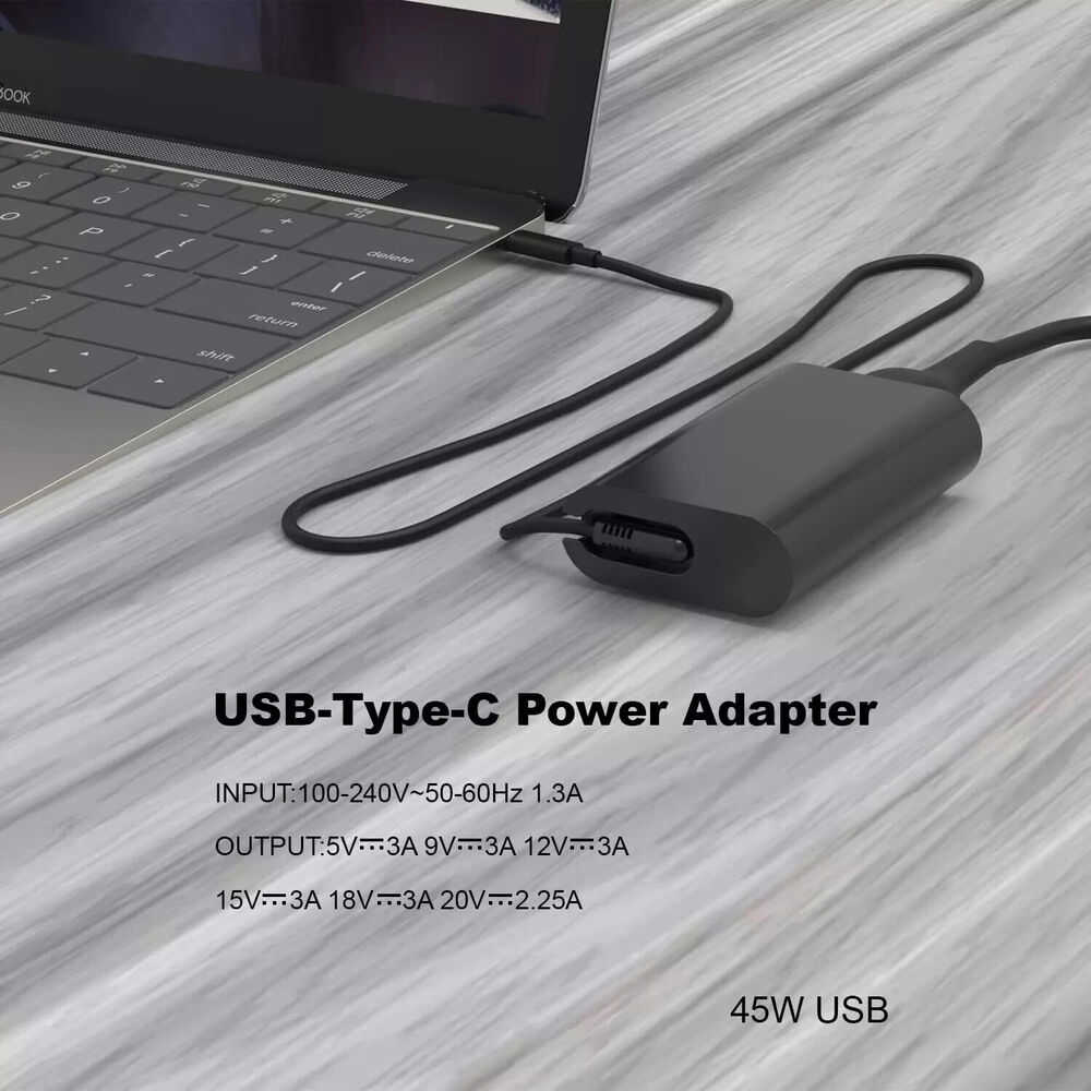 45W USB-C Charger for Dell XPS 13 Laptops