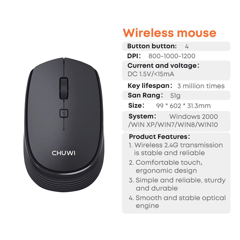 2.4GHz Wireless Optical Mouse with RGB Lighting