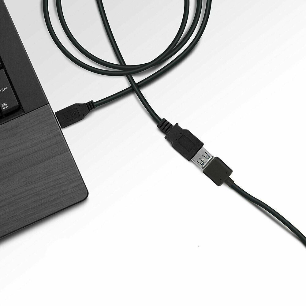 High-Speed USB 2.0 Extension Cable with Male/Female Connectors