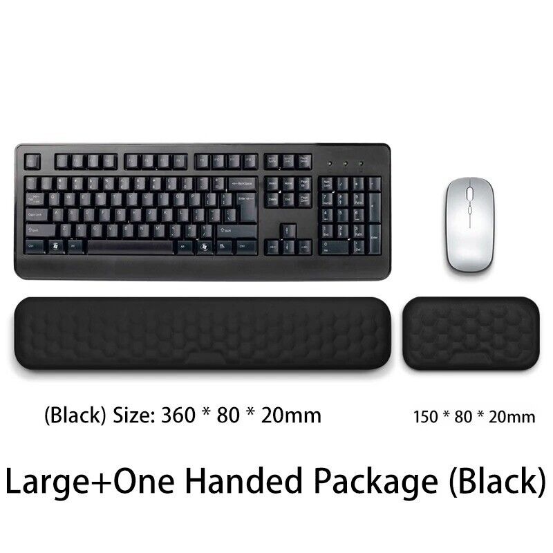 Ergonomic Gel Wrist Rest Set for Keyboard and Mouse