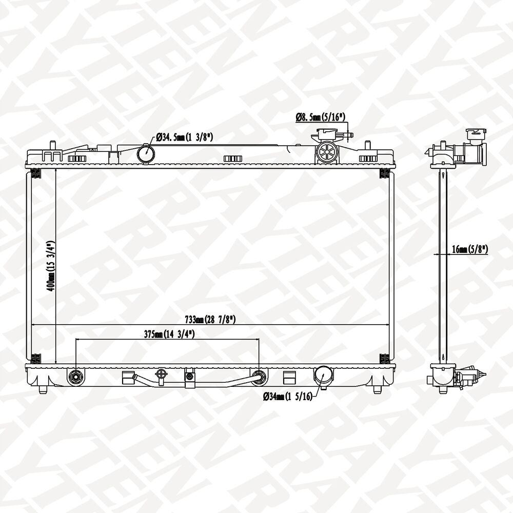 Upgraded 2917 Radiator for 2007-2011 Toyota Camry Models