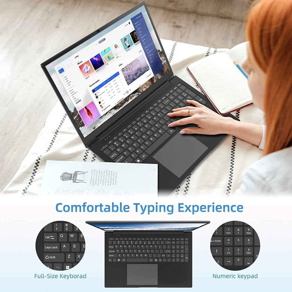 SGIN 17.3" Laptop with 4GB RAM, 256GB SSD, IPS Full HD Display