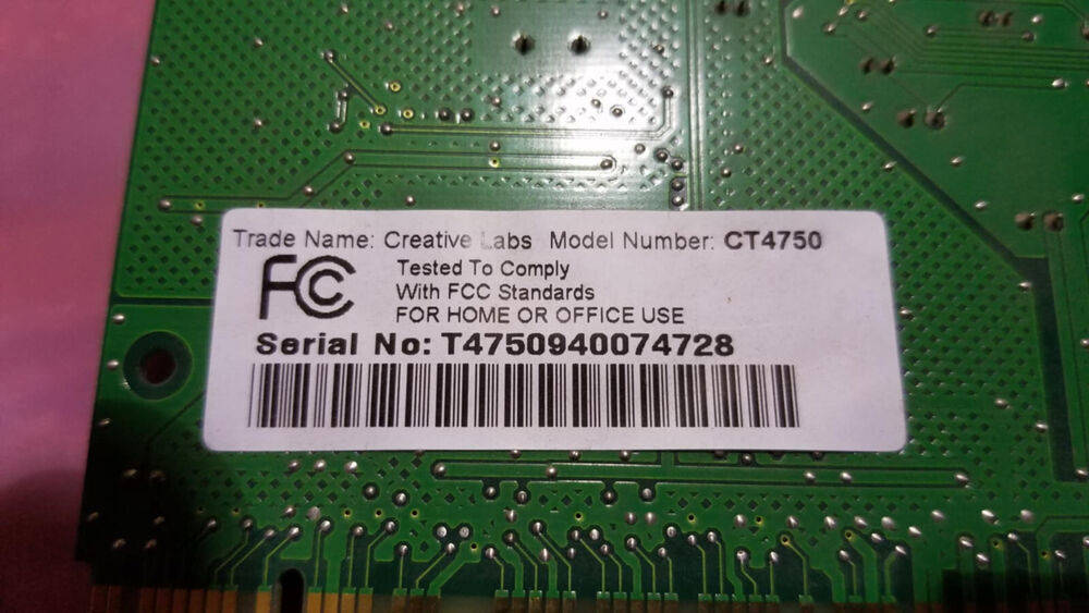 Creative Labs SoundBlaster 128MB PCI Sound Card