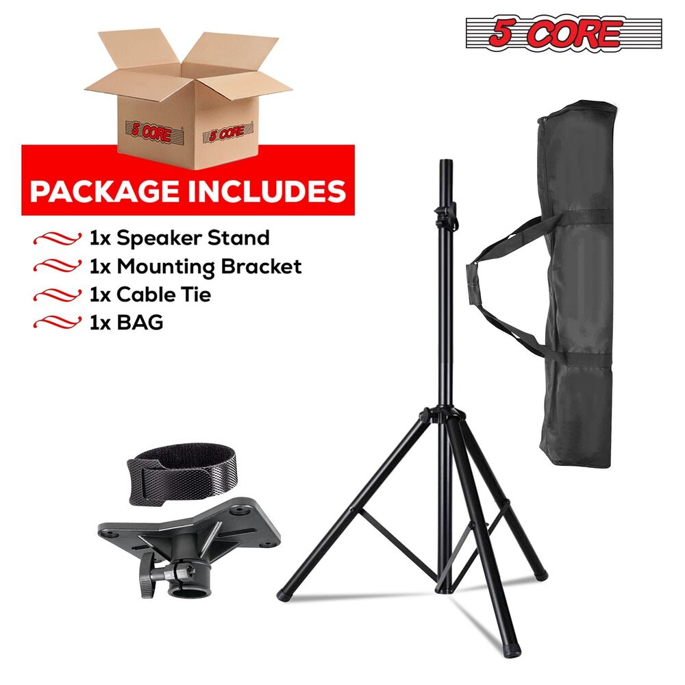 5Core Adjustable 72 Inch DJ Studio Monitor Stands