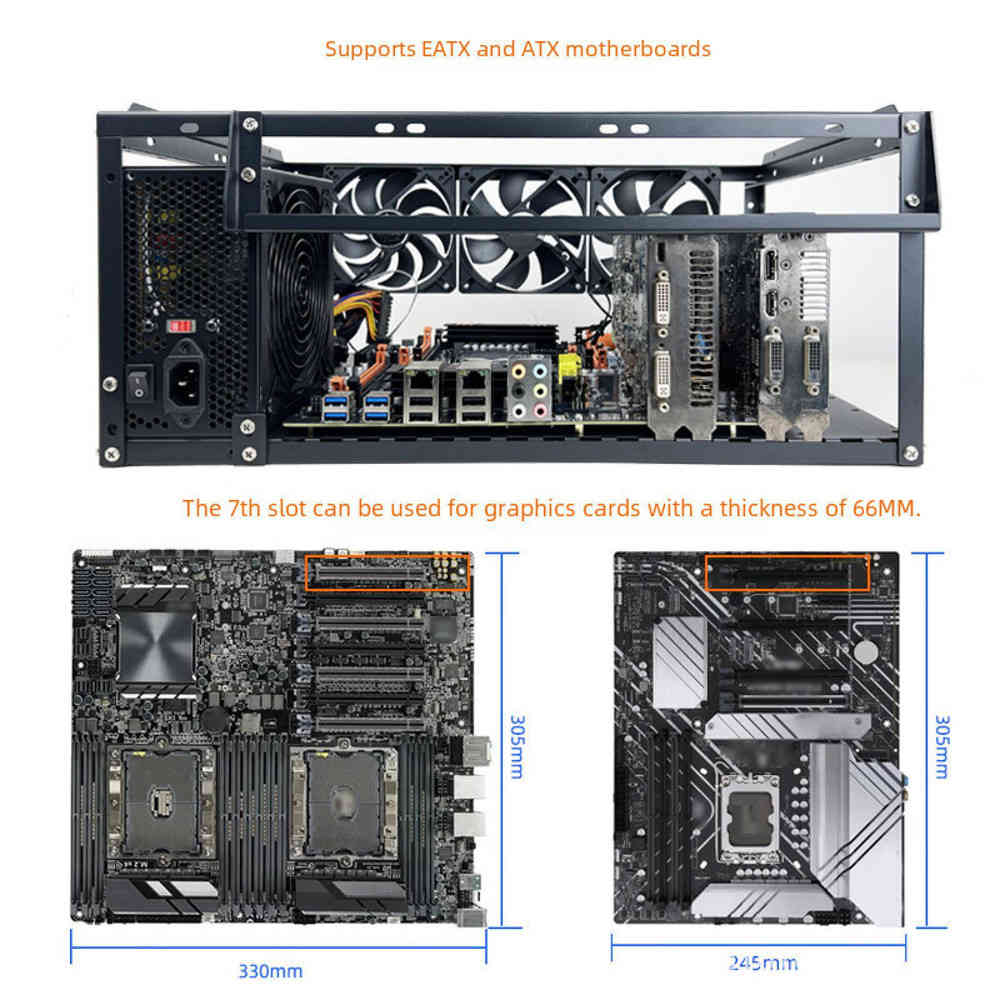 Stylish Steel DIY Gaming Computer Case with Easy Installation