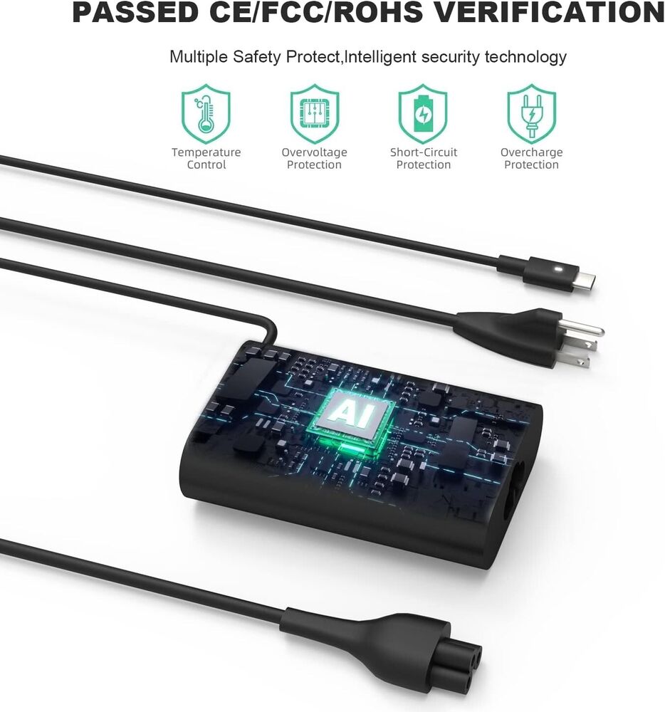 45W USB-C Charger for Dell Laptops