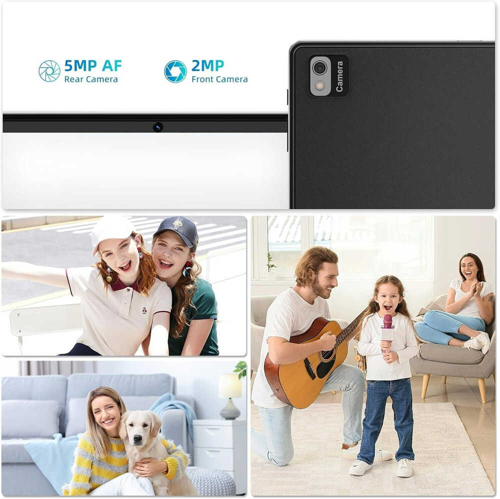 Android 13 Tablet T618 with 4GB RAM, 64GB Storage, Dual Camera, and 6000mAh Battery
