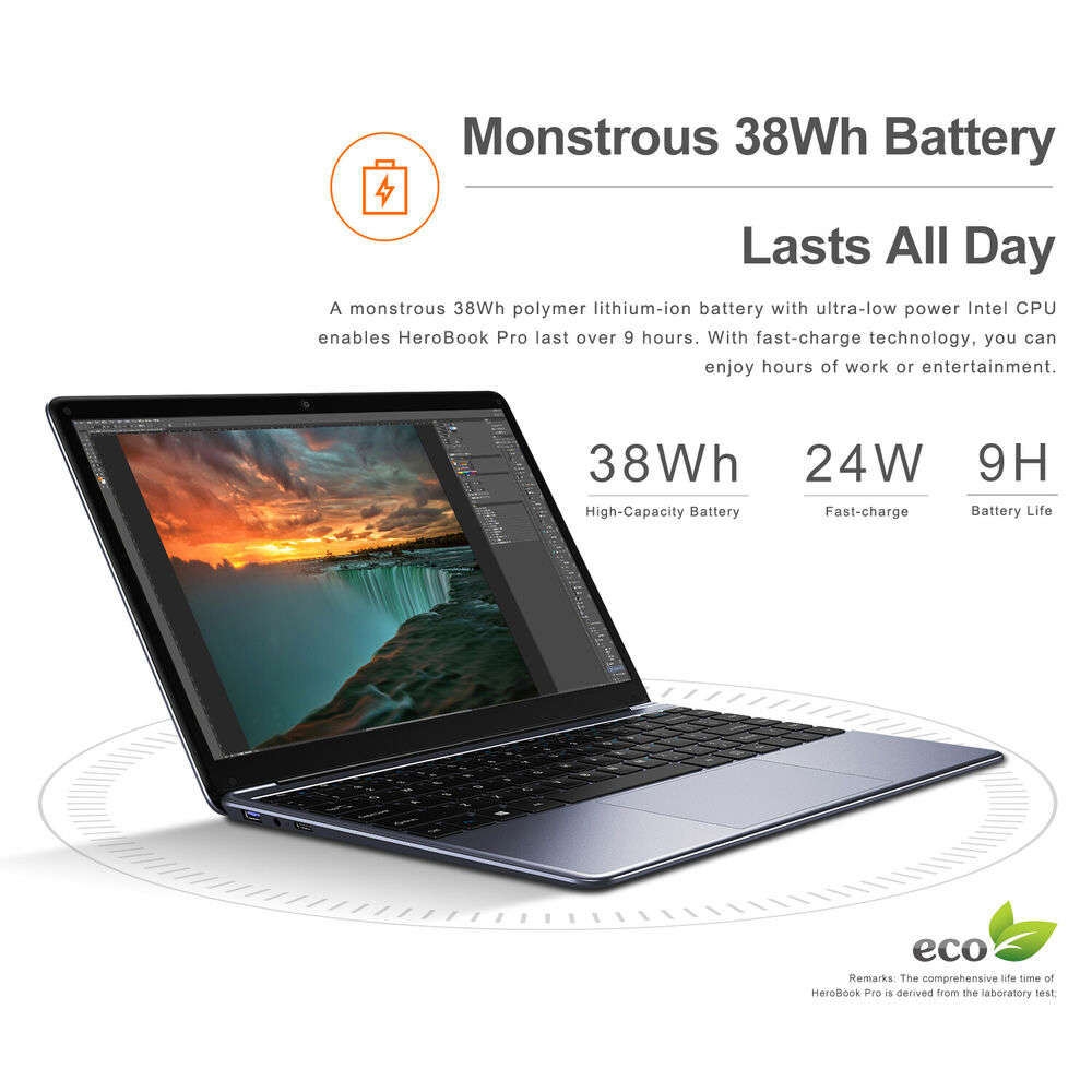 CHUWI 14.1" Laptop - Intel Celeron 2.8GHz, 8GB RAM, 256GB SSD, HDMI - Gray
