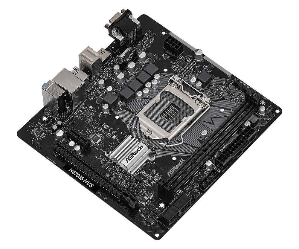 ASRock H470M-HVS DDR4 Motherboard for 10th Gen Intel CPUs