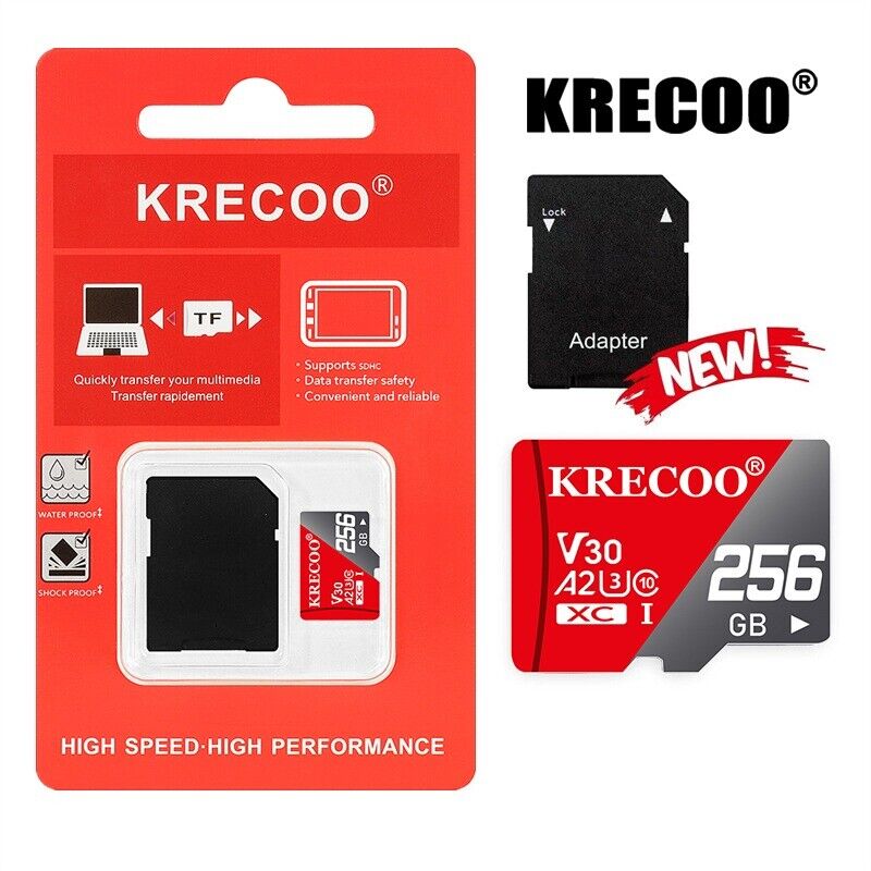 High-Capacity Micro SD Cards with Adapter - 32GB to 1024GB