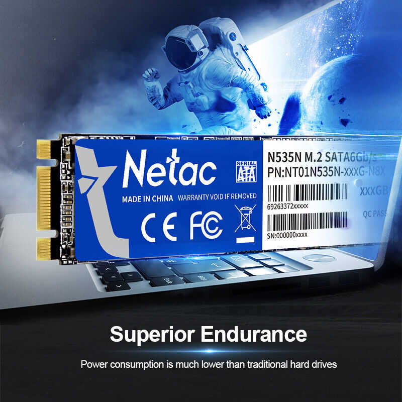 Netac M.2 SATA 6Gb/s SSD - High-Capacity Internal Storage Solutions