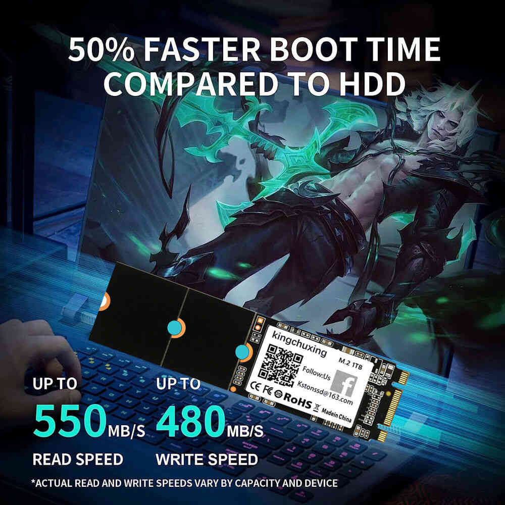 Kingchuxing M.2 NGFF SSD 1TB SATA Solid State Drive