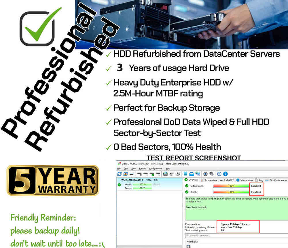WD Ultrastar DC HC550 18TB 7200RPM Enterprise HDD