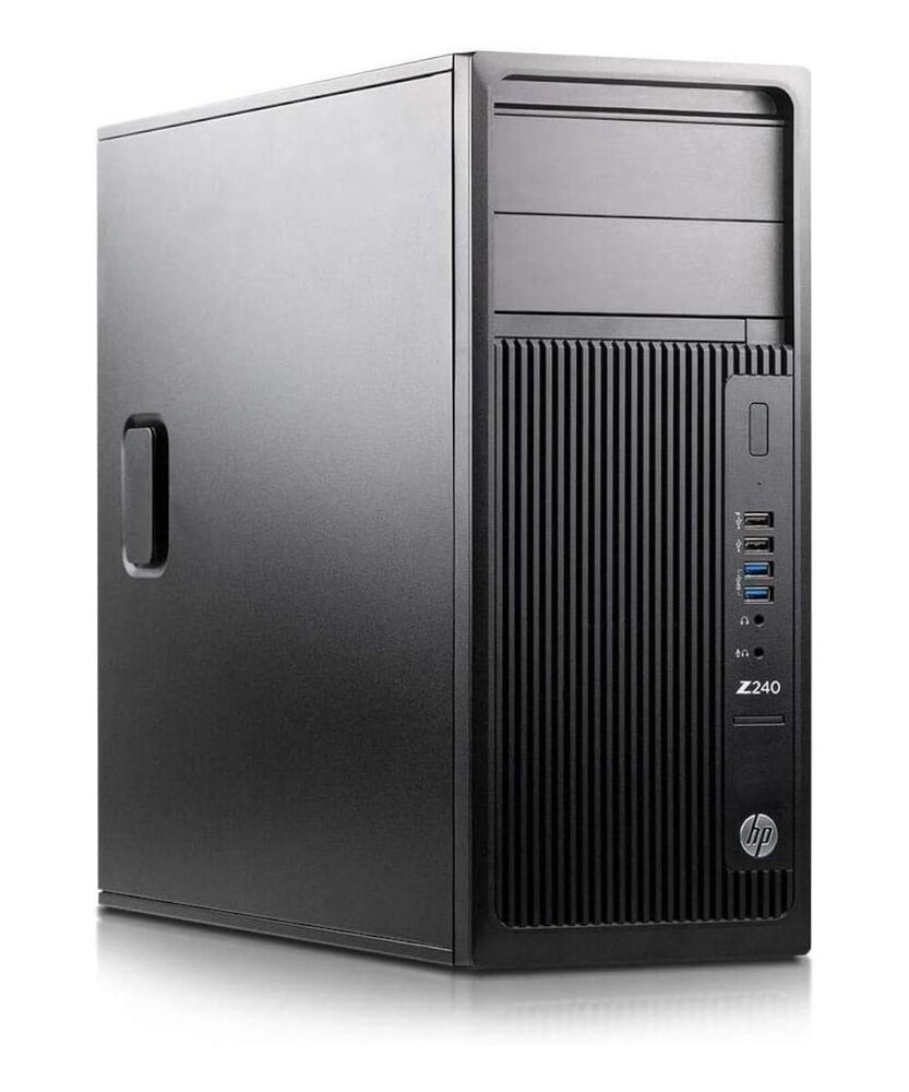 HP Z240 MT Workstation Desktop PC with Intel i7, 64GB RAM, 1TB SSD