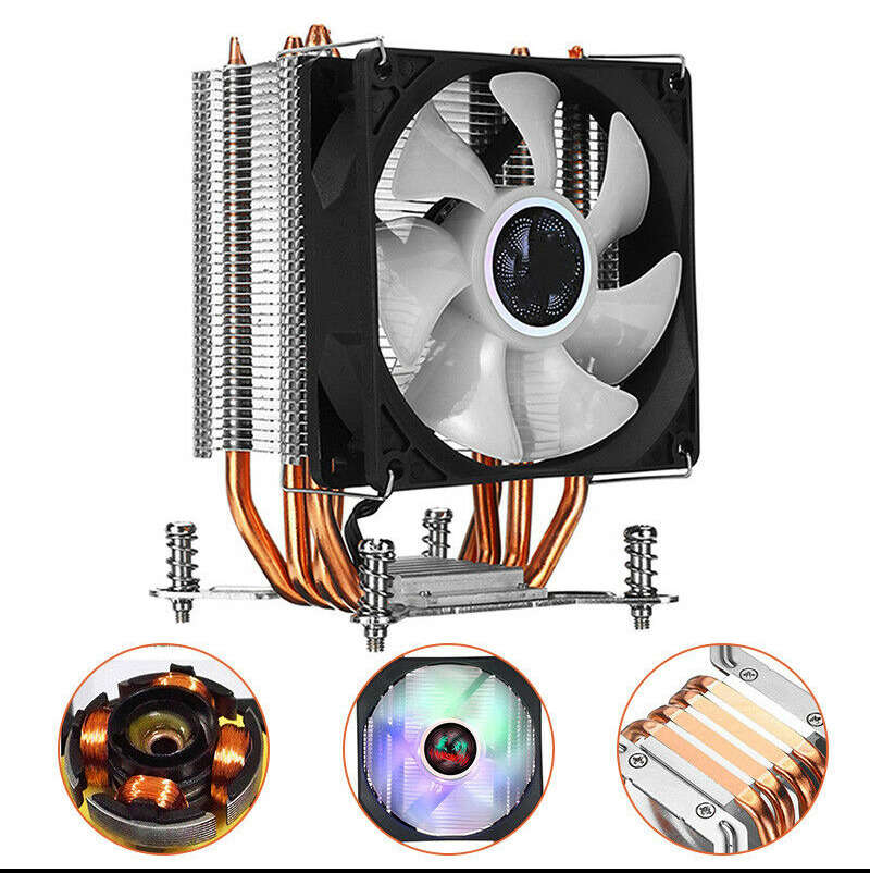 RGB LED Heatsink CPU Cooler for Intel LGA 2011 V2 V3 V4