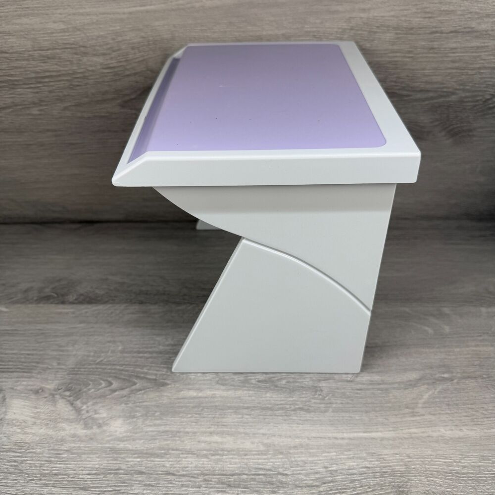 American Girl Computer Desk in Gray & Purple