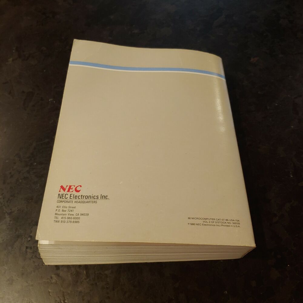 1987 NEC Microcomputer Products - Volume 2: Microprocessors, Peripherals, DSP