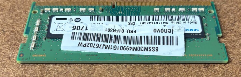 Samsung 8GB DDR4 2400MHz SODIMM Laptop RAM