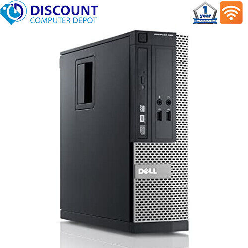 Dell Desktop Computer - Intel Core i3, 4GB RAM, 128GB SSD, DVD, WiFi, 19" LCD, Windows 10