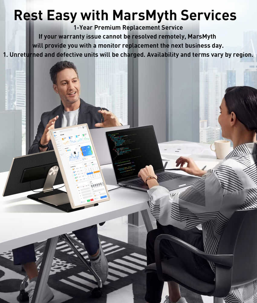 15.6" FHD 1080P IPS Triple Portable Monitor - Secondhand Laptop Screen Extender