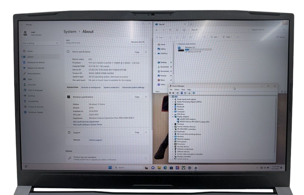 MSI 17.3" Katana Gaming Laptop - Intel i7, 16GB RAM, 500GB SSD