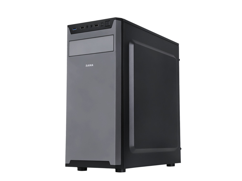 Sama Jazovo Black ATX Mid Tower Gaming PC Case with 3 x120mm Fans and USB 3.0