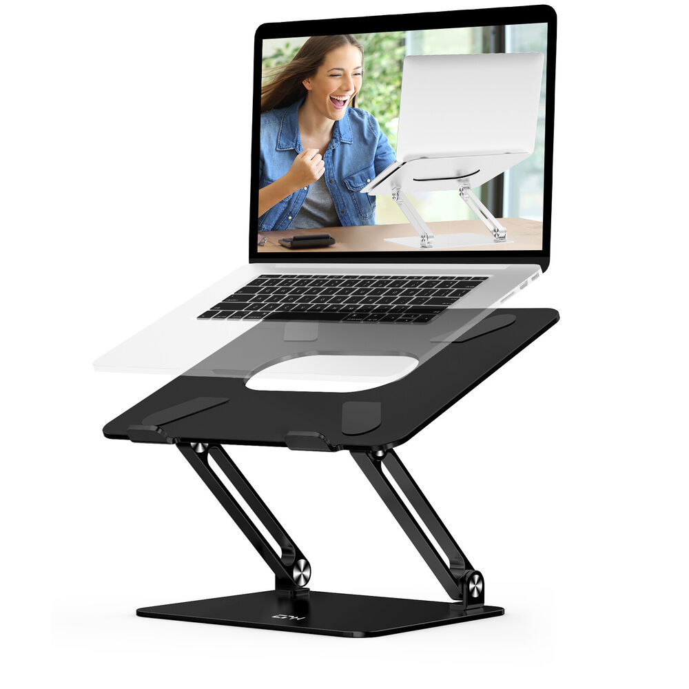 Ergonomic Aluminum Laptop Stand with Adjustable Height