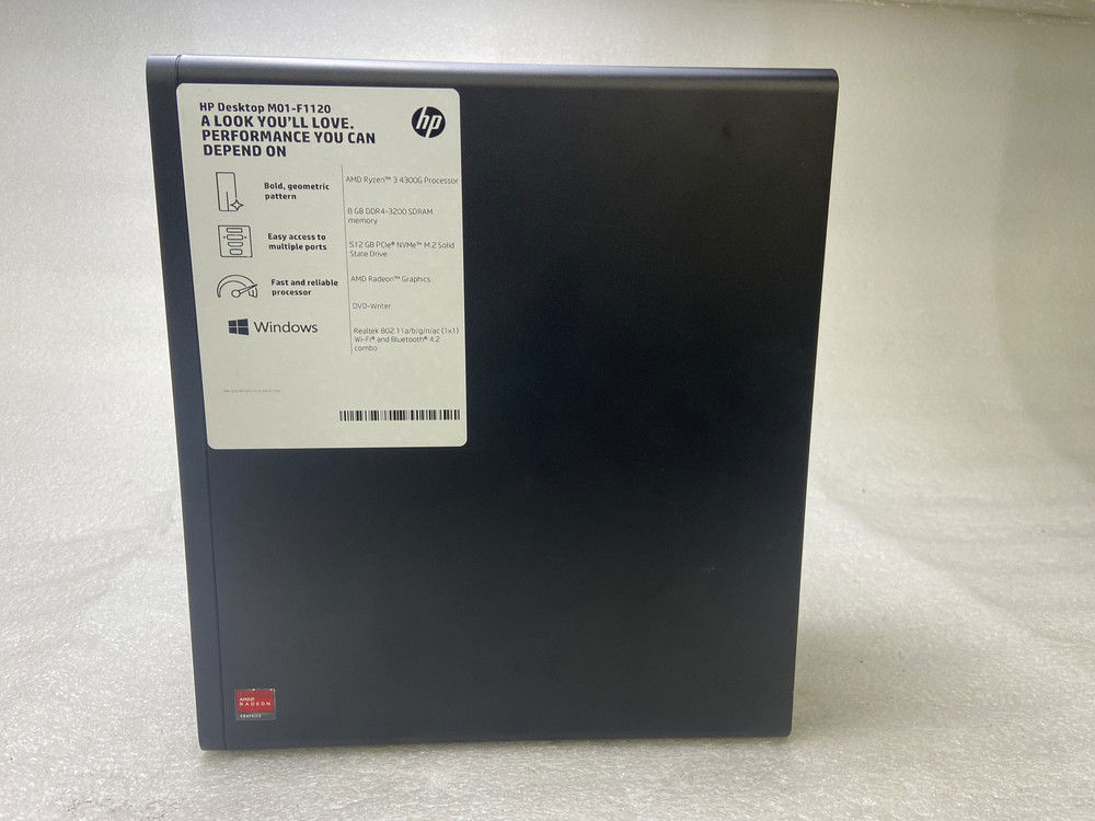 HP Desktop M01-F1120 Ryzen 3 4300G Gaming PC