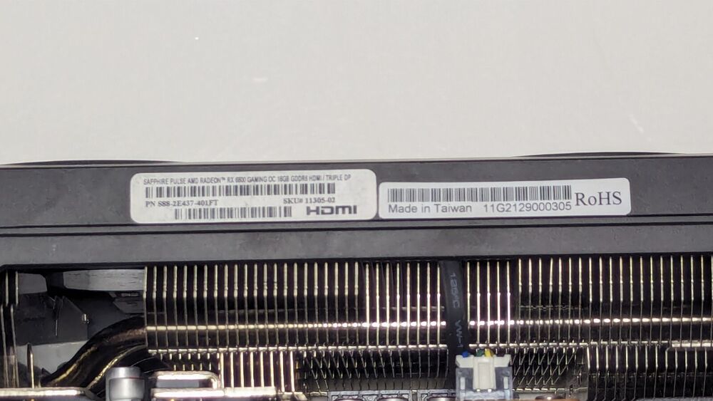 SAPPHIRE PULSE AMD Radeon RX 6800 16GB GDDR6 Graphic Card