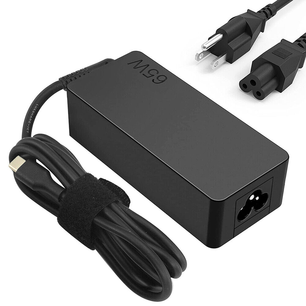 65W USB-C Charger for Lenovo ThinkPad Laptops