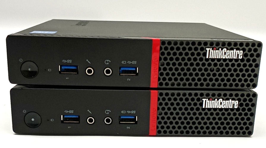 Lot of 2 Lenovo ThinkCentre M700 Desktops with Pentium G4400T Processor